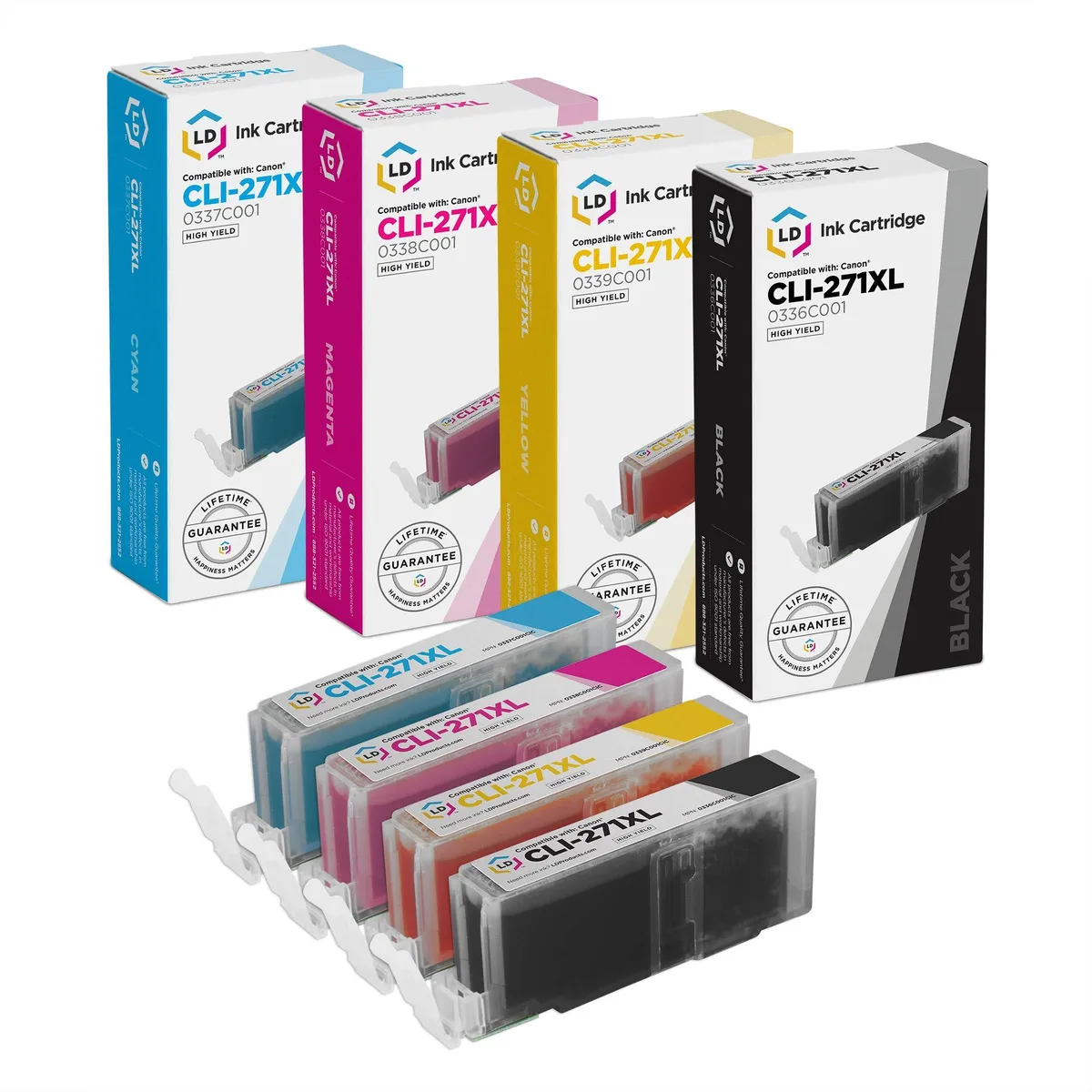 LD Products LD Products CLI-271XL High Yield 4-colour ink cartridge 4-pack — product photo