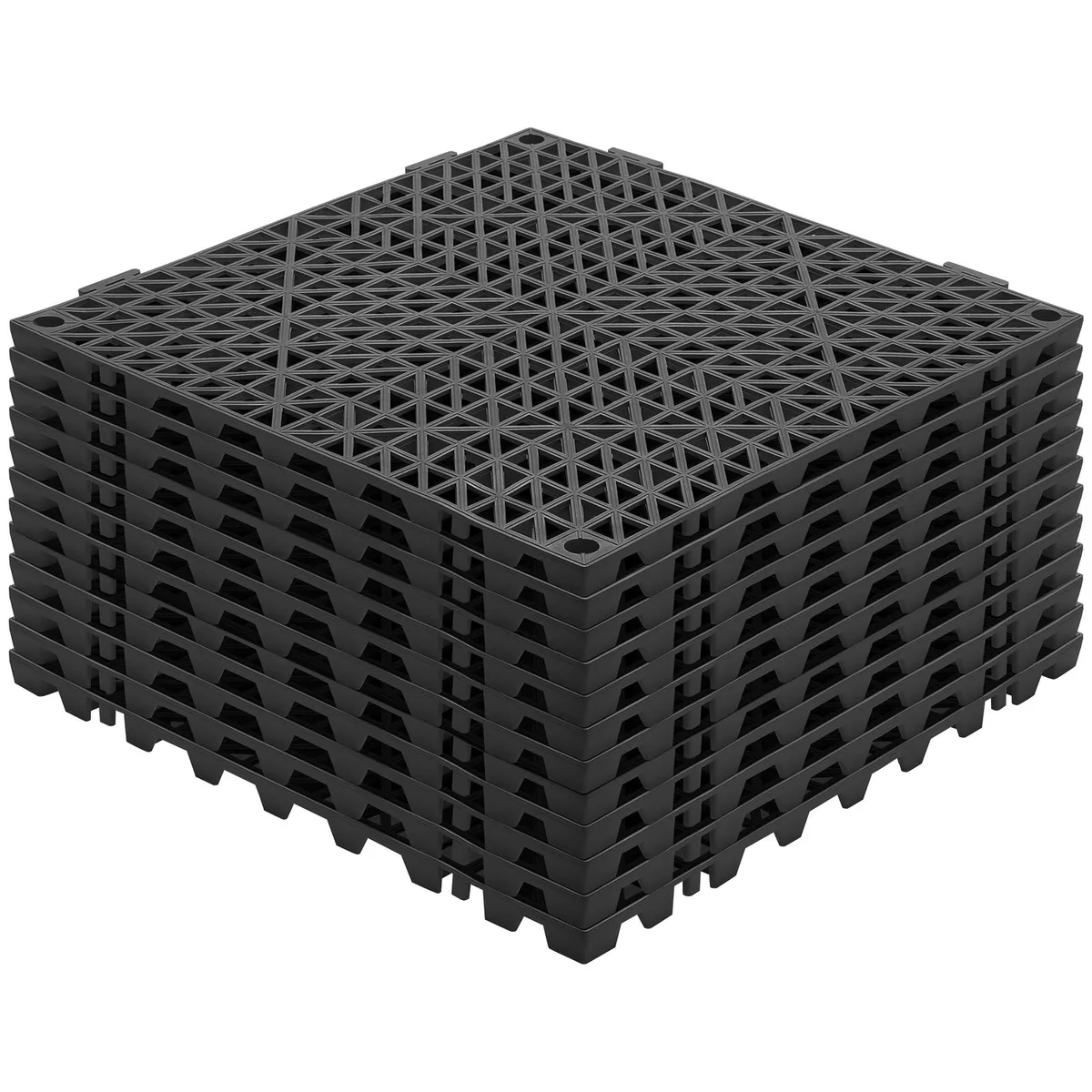 VEVOR VEVOR 12 Pack 12" x 12" Interlocking Drainage Mats Black — product photo