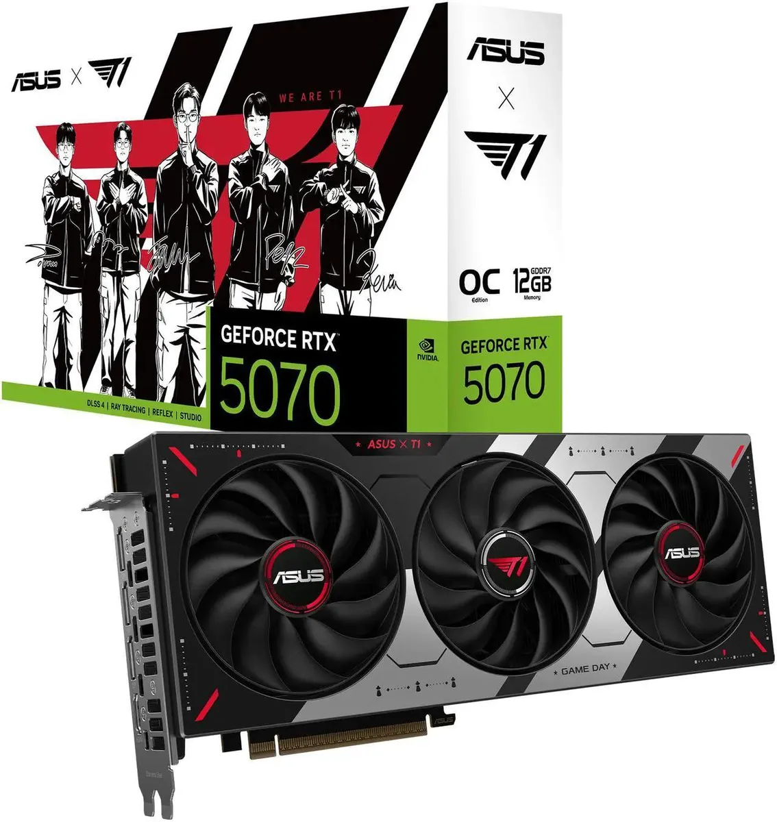 ASUS ASUS T1 GeForce RTX 5070 12GB GDDR7 Graphics Card — product photo