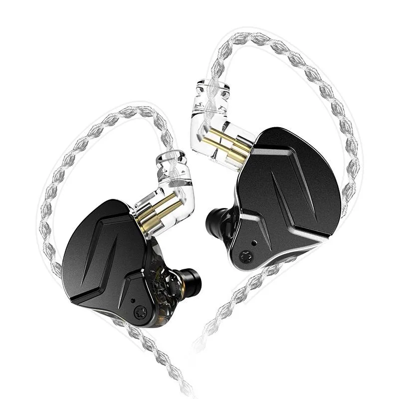 KZ Earphone KZ ZSN Pro X 4BA+1DD Earphones Black — product photo