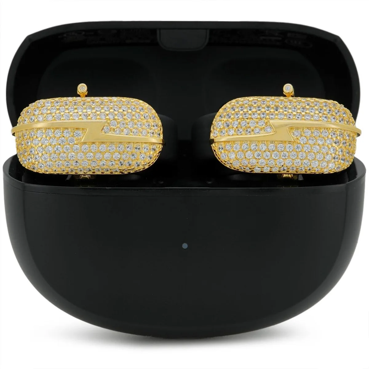 Barrow Mods Barrow Mods 2 in 1 accessory for Bose Ultra Open Earbuds, 179 Cubic Zirconia stones, Gold — product photo