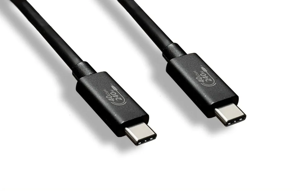 Nippon Labs Nippon Labs 30USB4-10UC-432CC-01 USB4.0 Type C Gen3 8K usb cable 3.3 ft 40 Gbps 240W Black — product photo