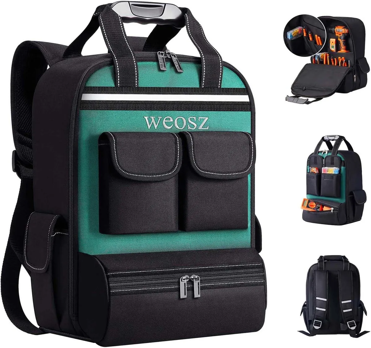BFKK BFKK 18 Inch Tool Backpack 18 Pockets Green — product photo