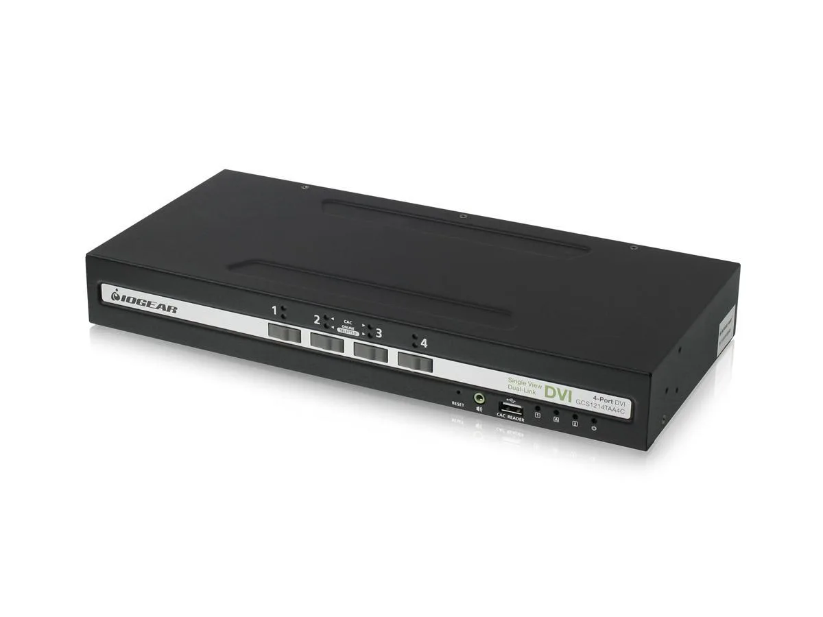 IOGEAR IOGEAR GCS1214TAA4C 4-Port DVI PP4.0 Secure KVM Switch — product photo