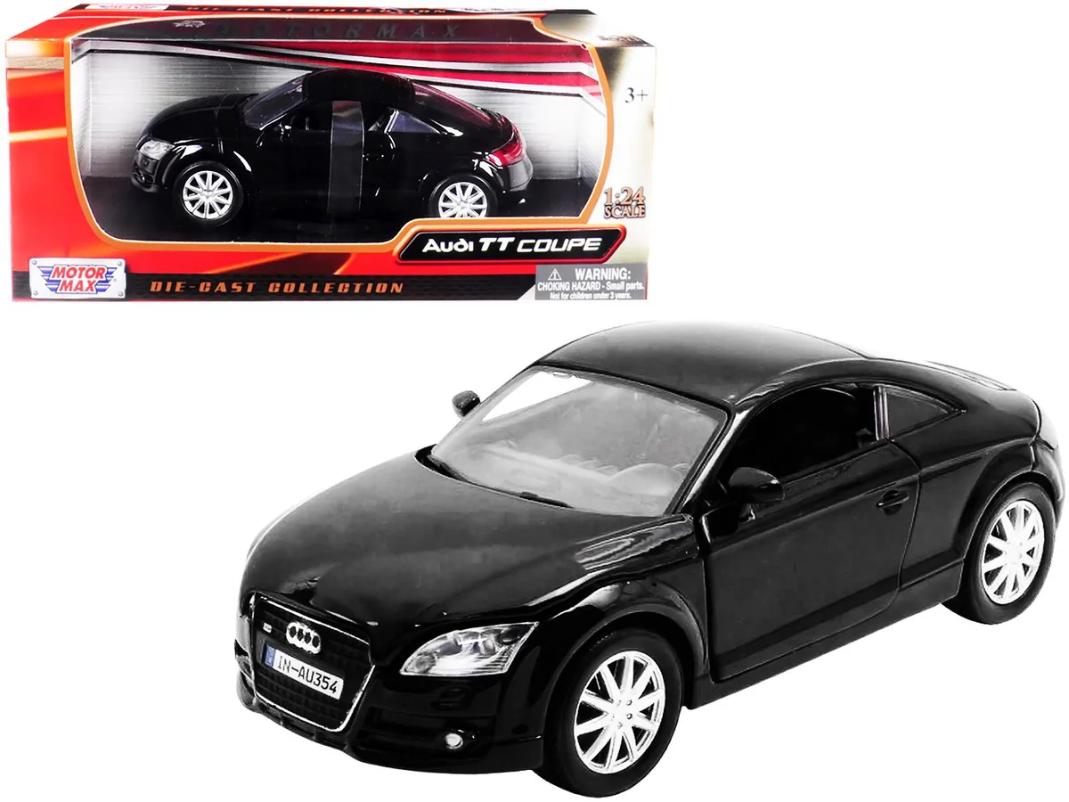 MOTORMAX MOTORMAX Audi TT Coupe Black 1/24 Diecast Model Car — product photo