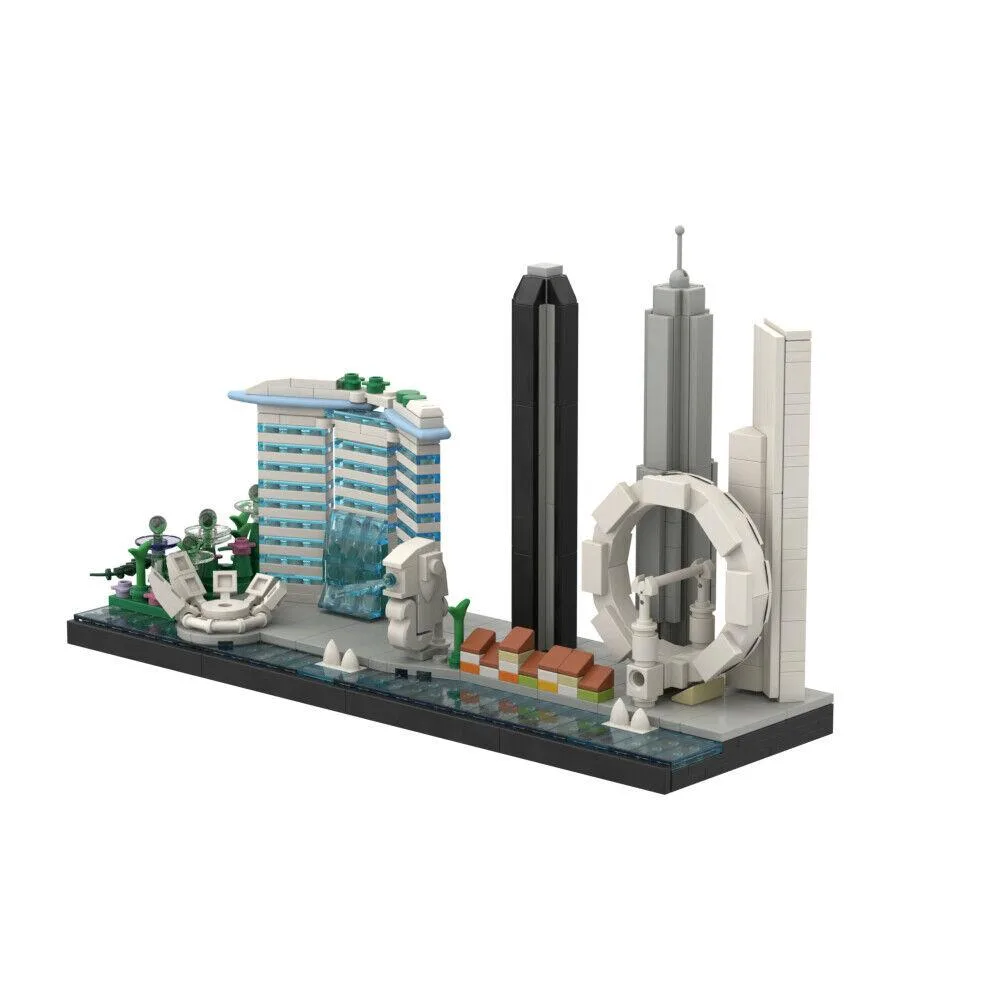 ZITIANYOUBUILD ZITIANYOUBUILD Singapore Skyline Architecture 504 Pieces — product photo