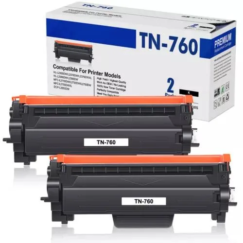NShi NShi TN760 2-pack toner cartridge 3000 pages — product photo