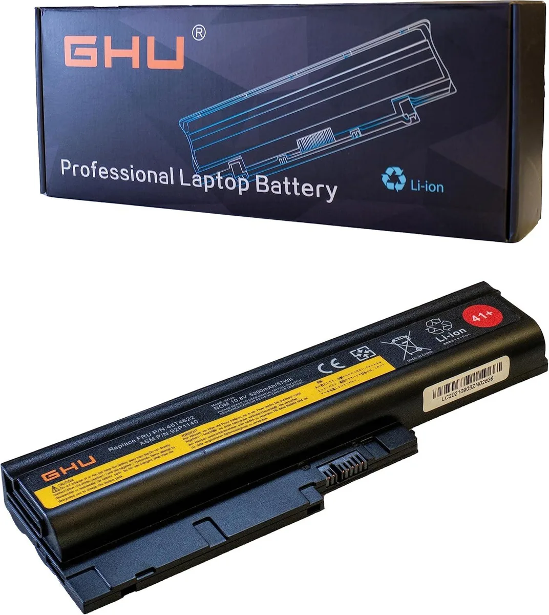 PISKEKAT PISKEKAT 57 Wh laptop battery for ThinkPad R60 T60 T500 W500 Z60 SL500 — product photo