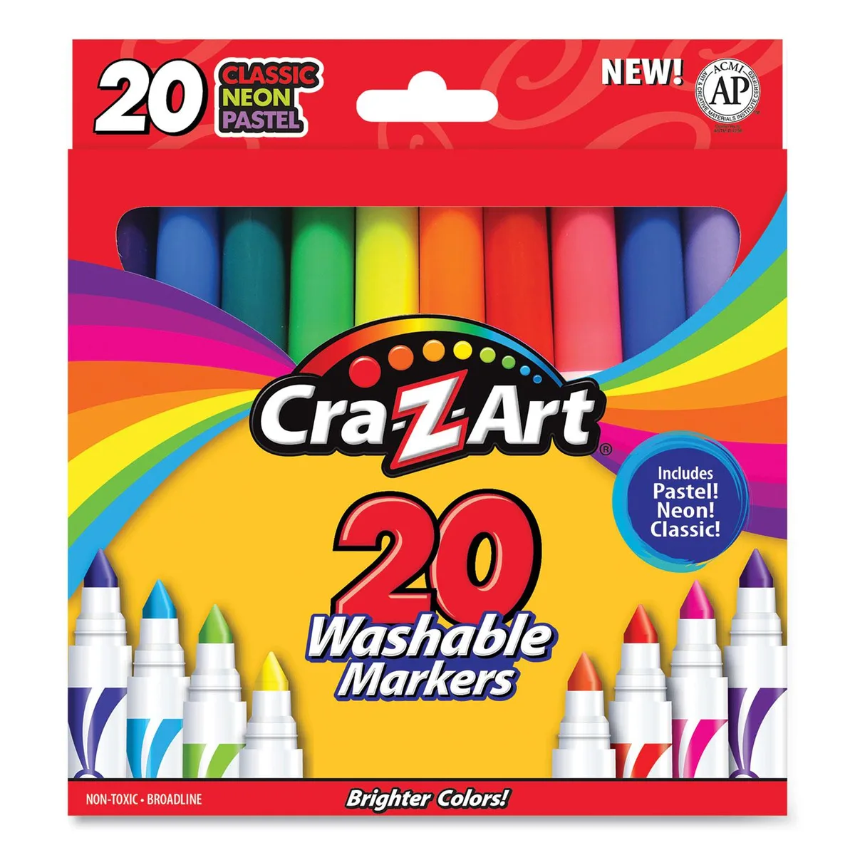 Cra-Z-Art Cra-Z-Art 44402WM20 Washable Markers Broadline 20 Count — product photo