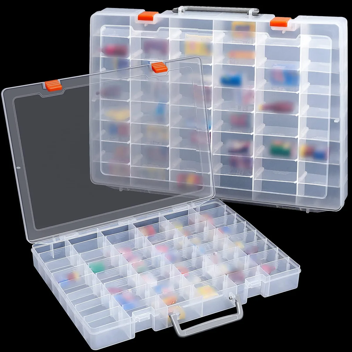 Toy Storage 2 pcs 48 grids 36.5x28.7x4.5 cm — product photo