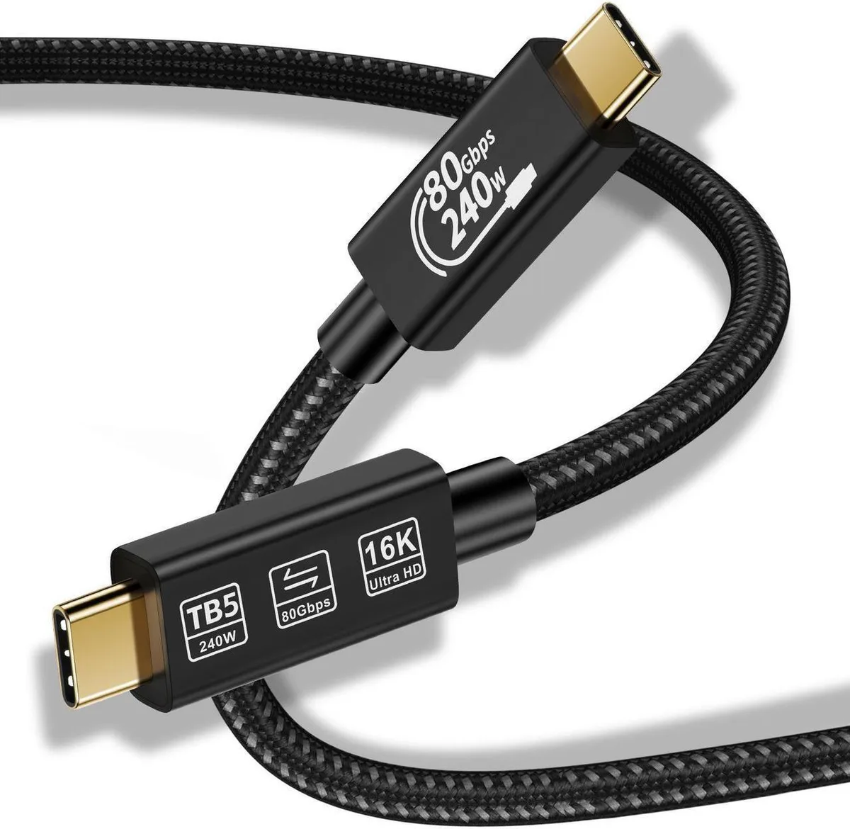 SMUGDESK SMUGDESK Thunderbolt 5 Cable 4.9ft 240W 80Gbps 16K@60Hz — product photo