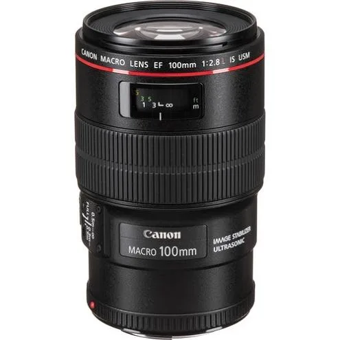Canon Canon EF 100mm f/2.8L IS USM Macro Lens International Version camera lens — product photo