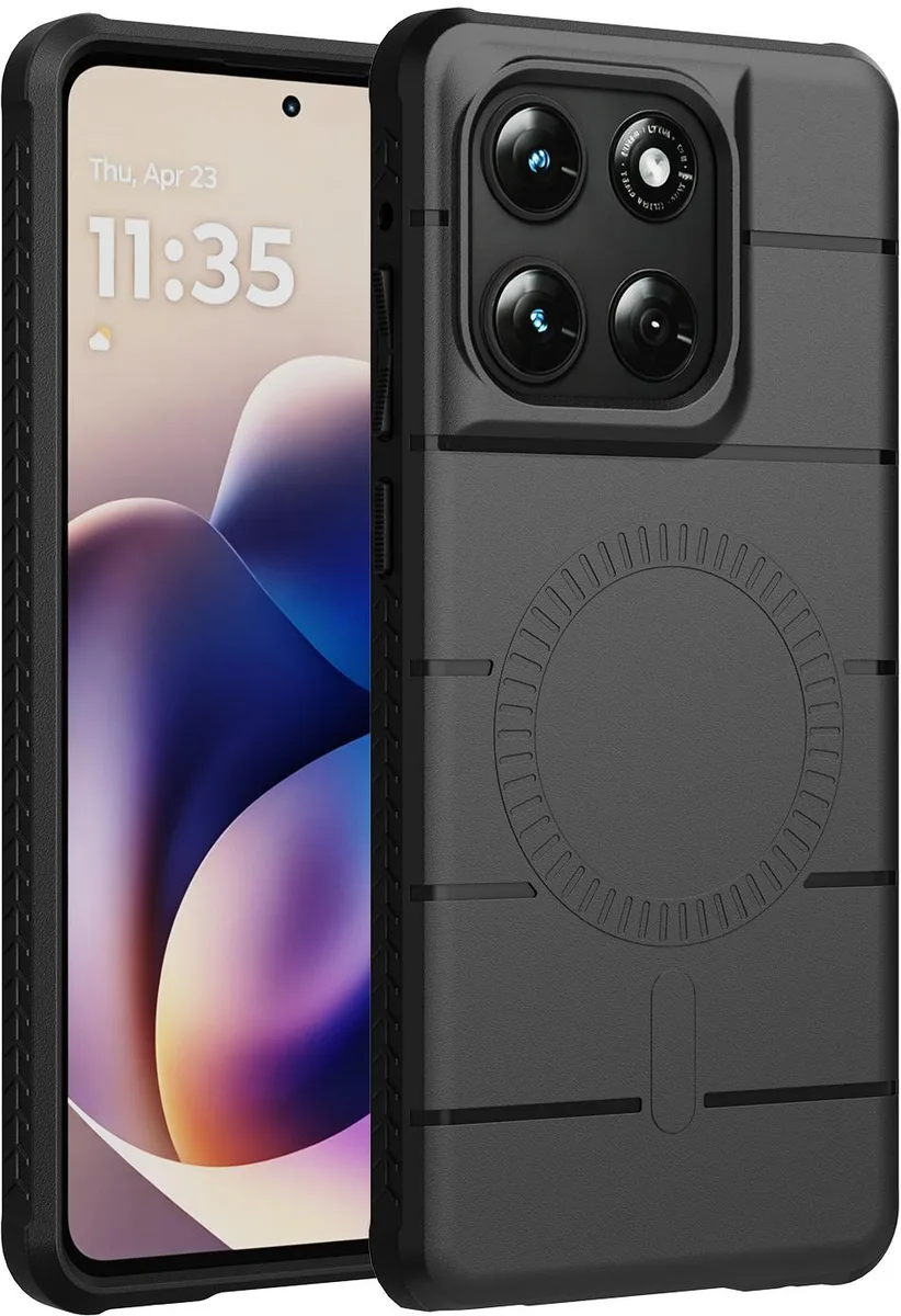 Nakedcellphone Nakedcellphone Flex Case Matte Black MagSafe Moto G Stylus 2025 2026 — product photo