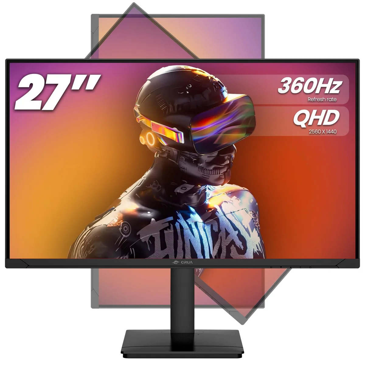 CRUA CRUA 27" 360Hz QHD 1440p IPS Gaming Monitor — product photo