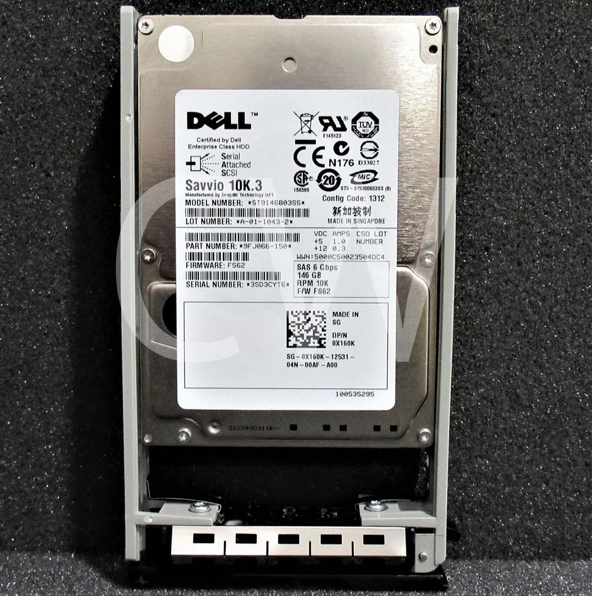 DELL DELL ST9146803SS 146GB 10000RPM SAS 2.5" internal hard drive — product photo