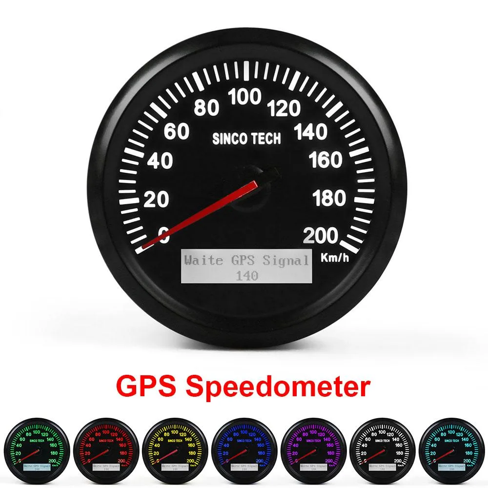 Dyno Racing Dyno Racing 85mm GPS Speedometer 200km/h Tachometer Gauge — product photo