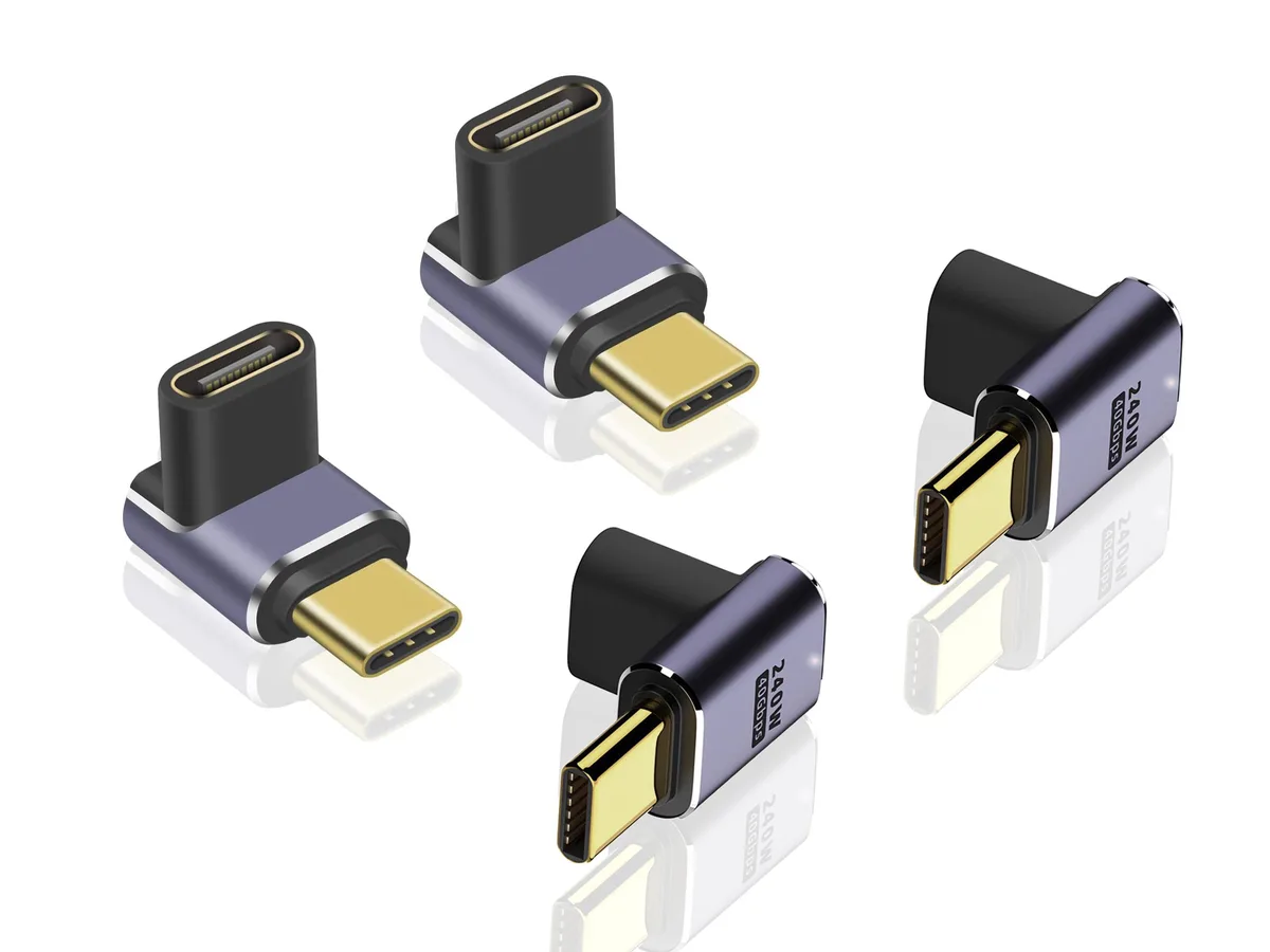 Corn Electronics Corn Electronics USB C 90° Adapter 40Gbps 240W PD 8K@60Hz Thunderbolt 4Pack — product photo