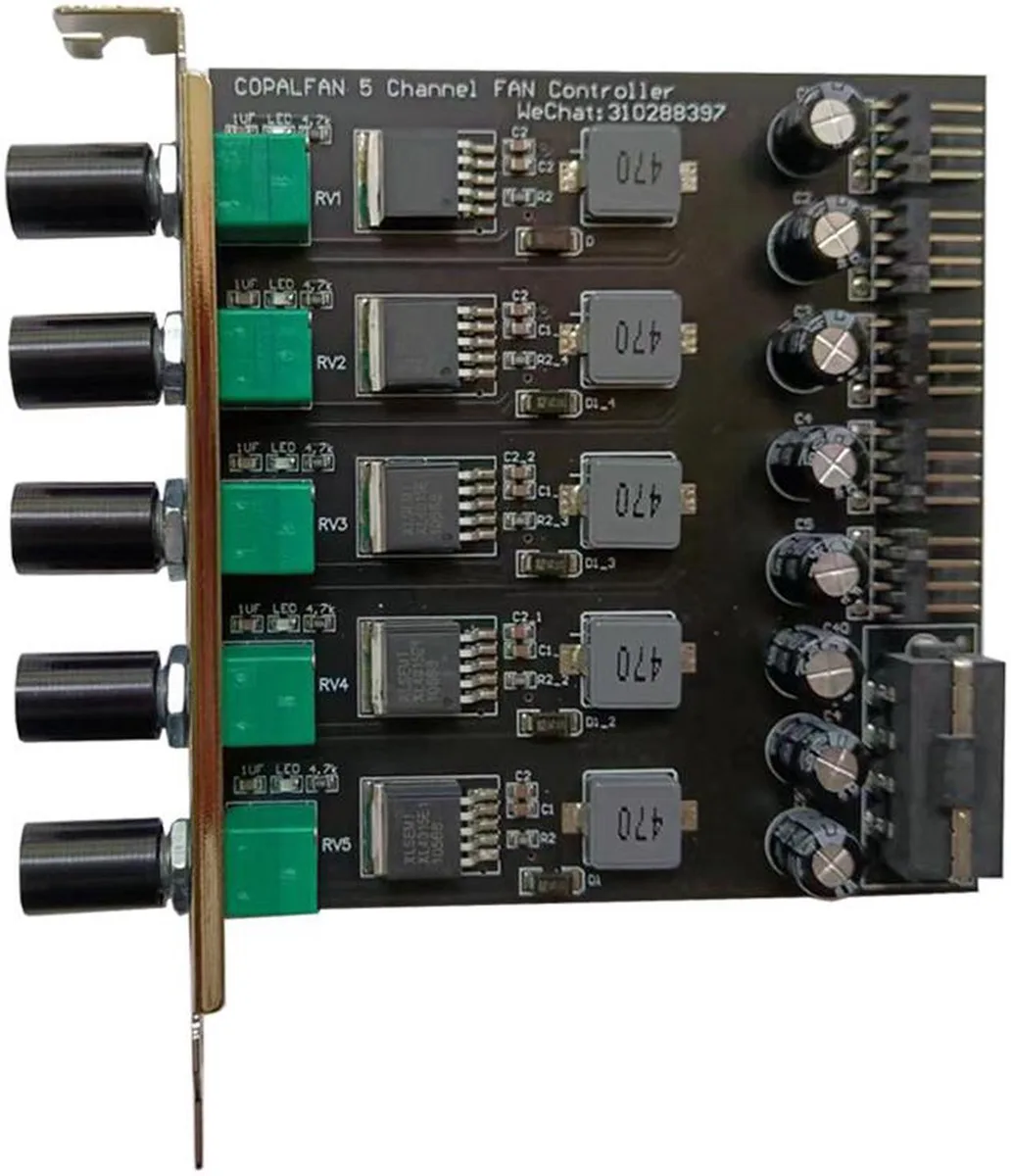 Vszerda Vszerda 5-Channel 12V 3A Fan & Pump Controller with PCI Bracket — product photo