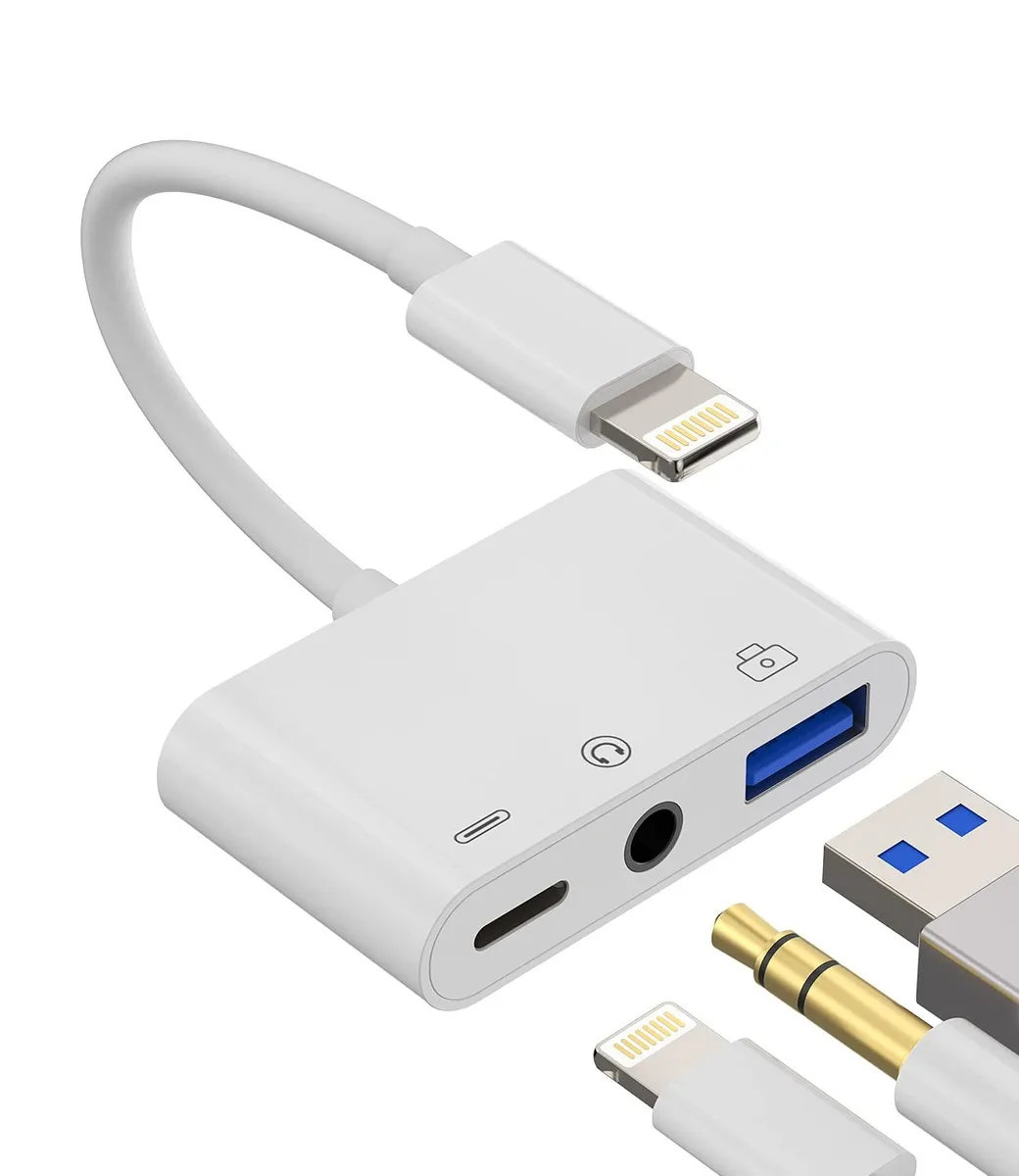 zoyuzan 1 White 3.5mm AUX USB-C OTG Audio Adapter — product photo