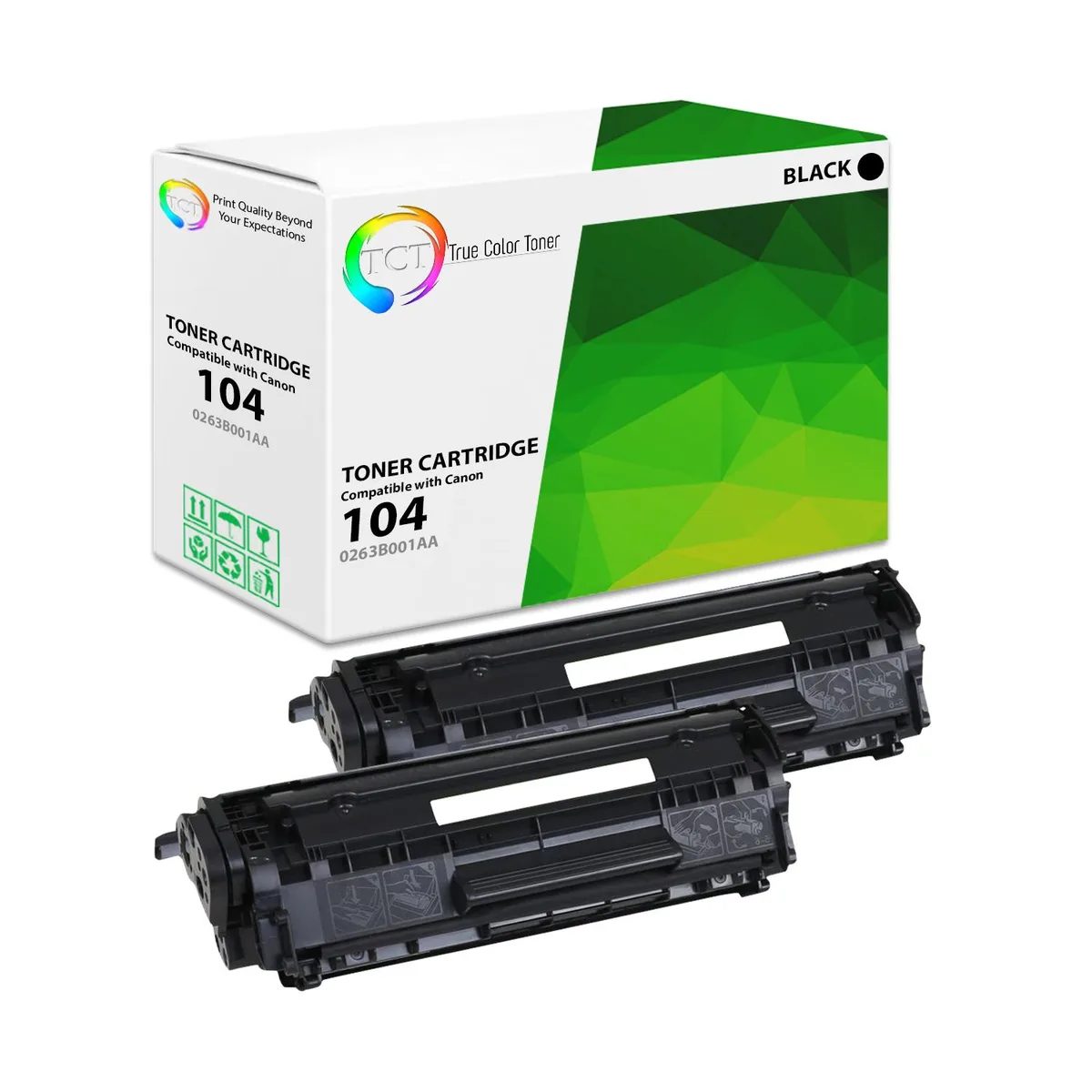 True Color Toner True Color Toner 104 Black Toner Cartridge 2 Pack 2000 Pages — product photo