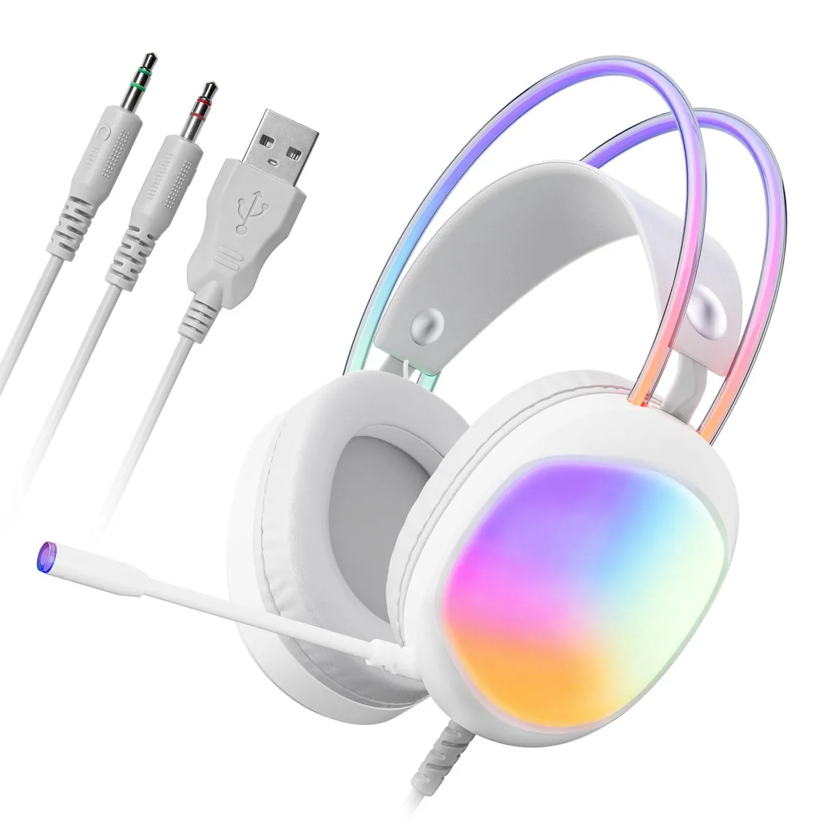 Logitech HG8959 wired gaming headset, RGB, 50 mm drivers, 3.5 mm jack — product photo