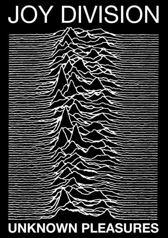 Joy Division Pleasures poster, 24 by 36 inches, premium heavy stock paper