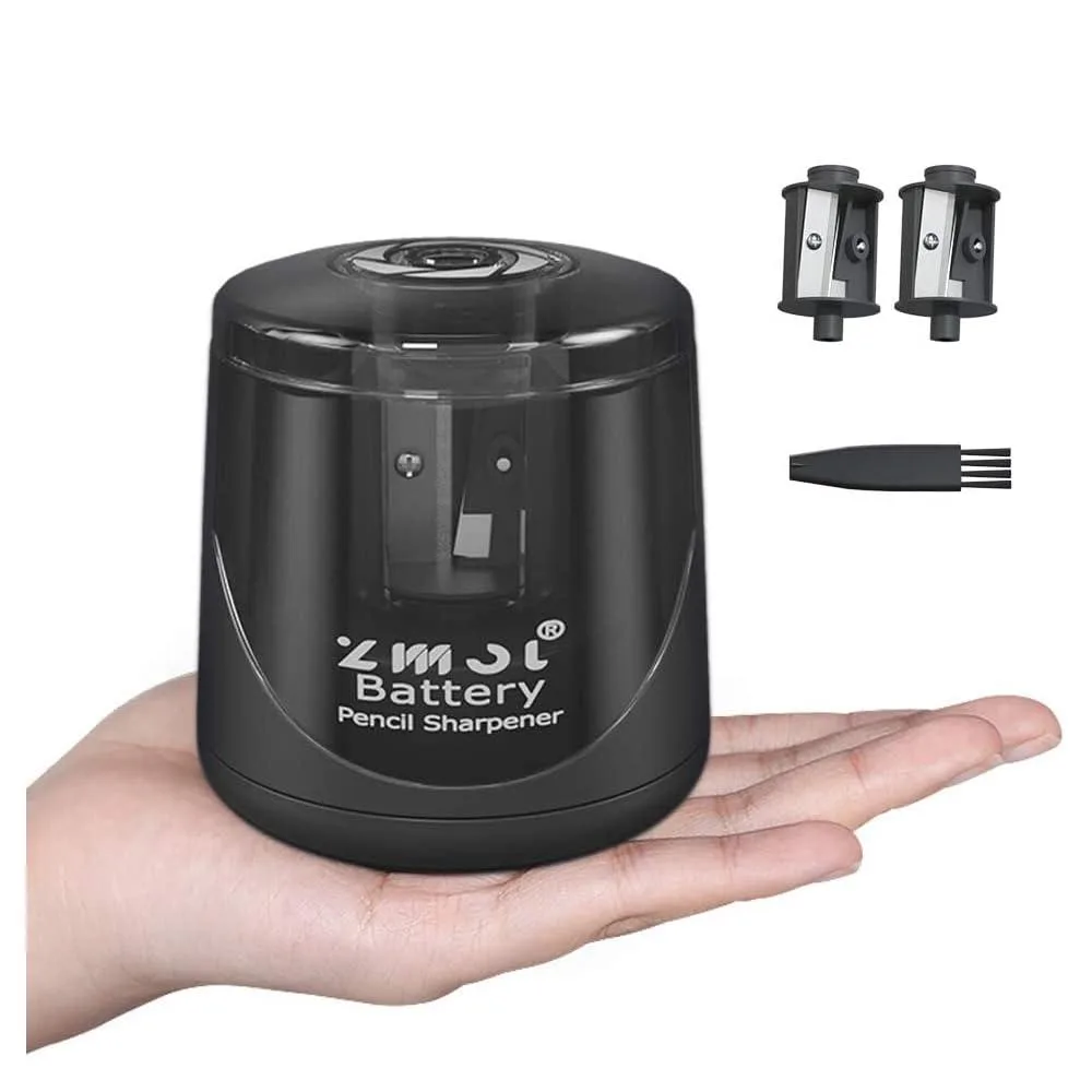  Zmol Zmol-11 Battery Electric Pencil Sharpener 6-8mm Black — product photo