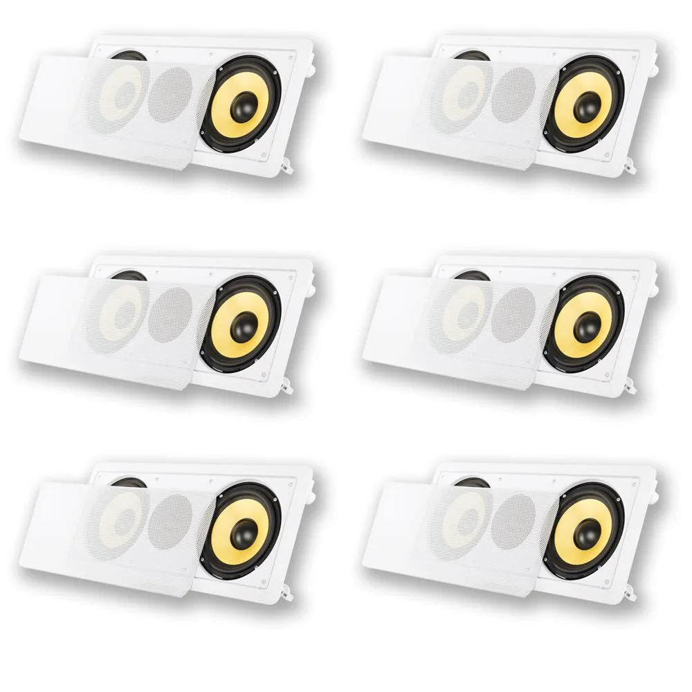 Goldwood Sound, Inc. Goldwood Sound, Inc. Acoustic Audio HD6c In-Wall Dual 6.5" 6 Speaker Set — product photo