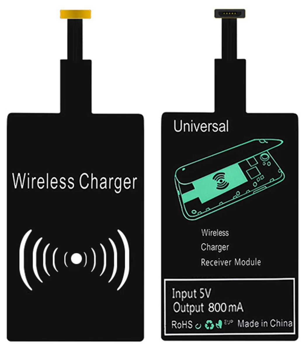 Nakedcellphone Nakedcellphone Qi Wireless Charging Receiver Micro USB Black — product photo