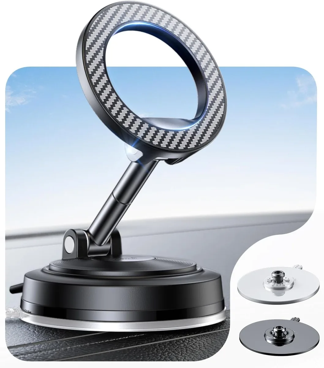 Keyence Keyence MagSafe Car Mount Carbon Fiber 24 N55 360° — product photo