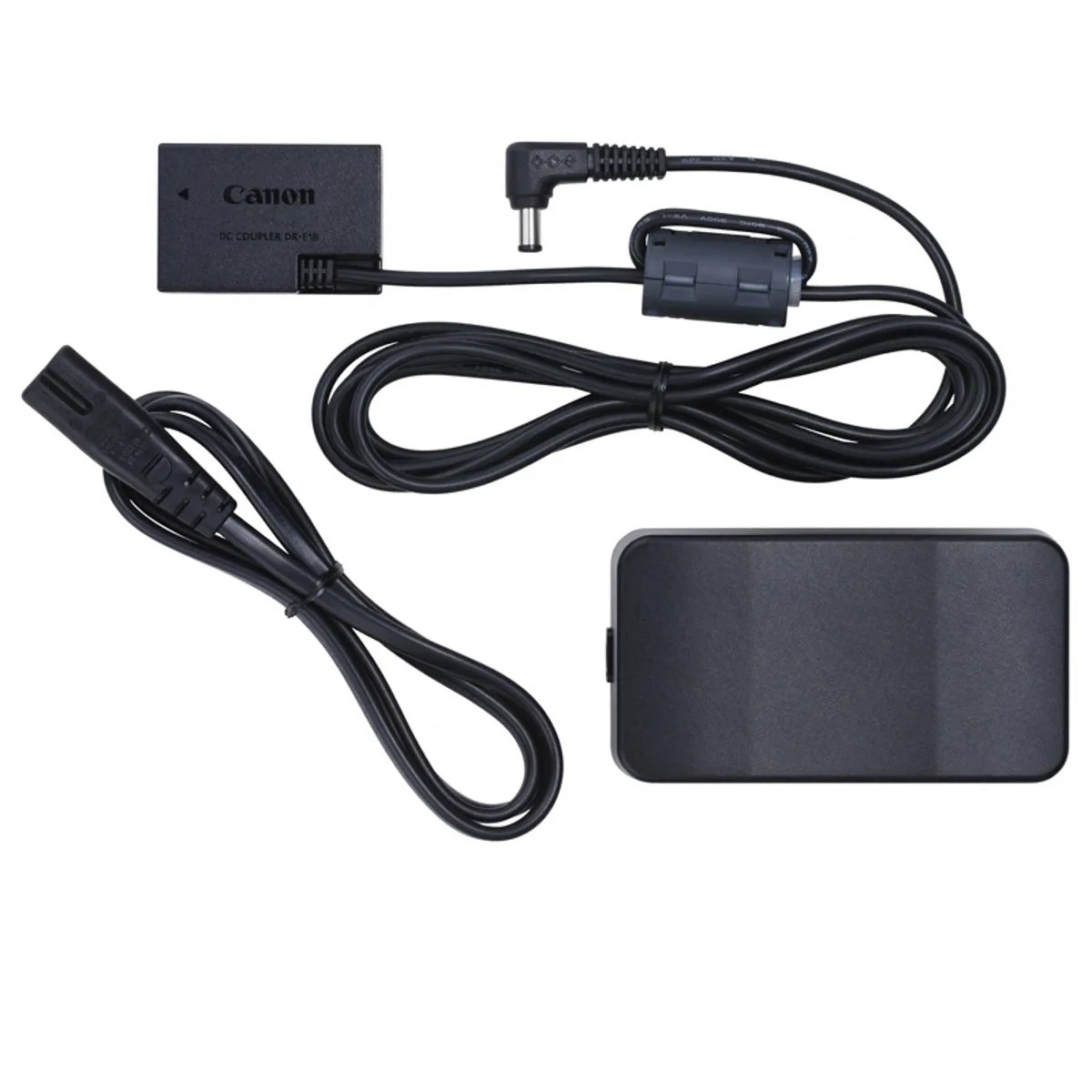 Canon ACK-E18 AC adapter kit with power brick, DC coupler and mains lead