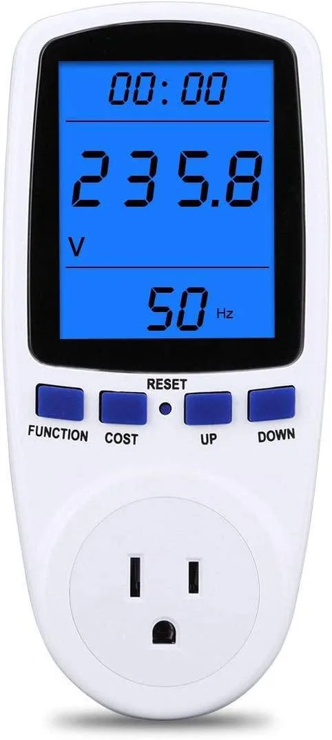 Mickey Technology Mickey Technology Power Meter Plug White 1650W 120V 15A — product photo