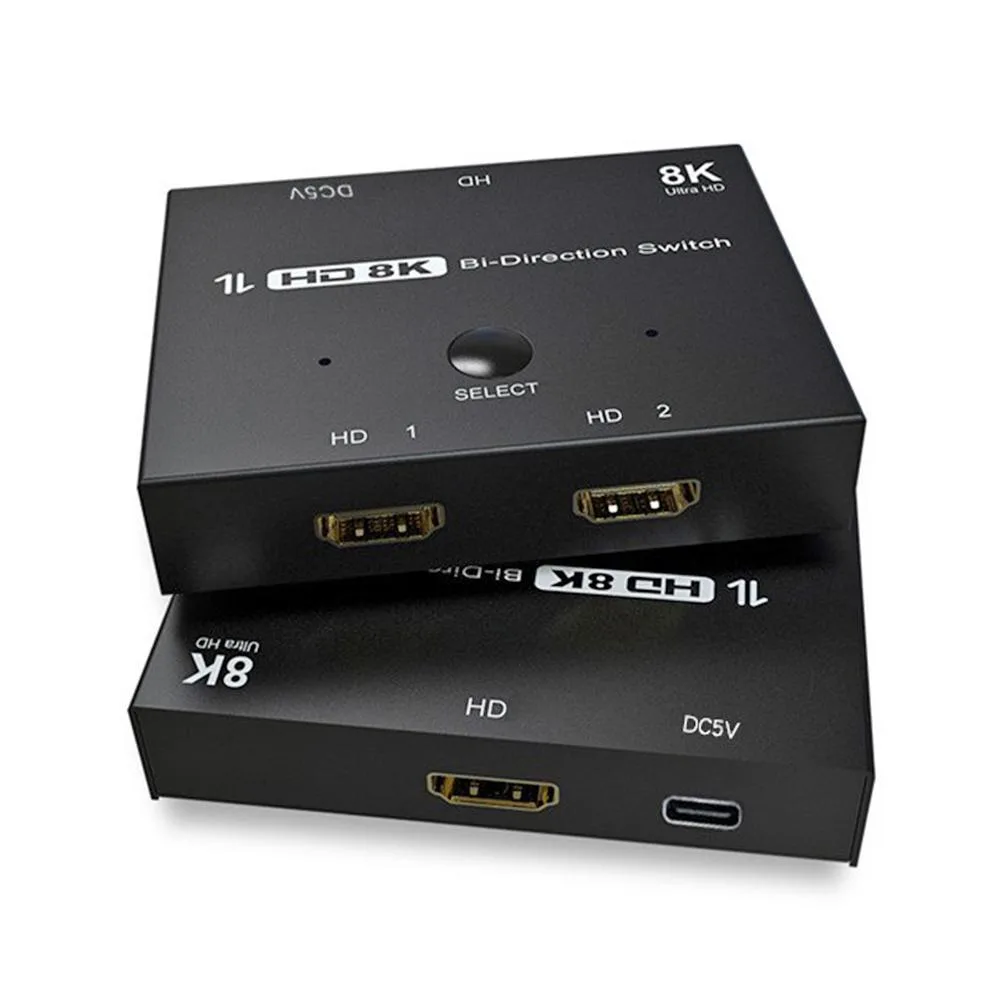 Jansicotek Jansicotek HDMI Switch Splitter 2 Port 8K 60Hz 4K 120Hz 48Gbps 2.1 — product photo