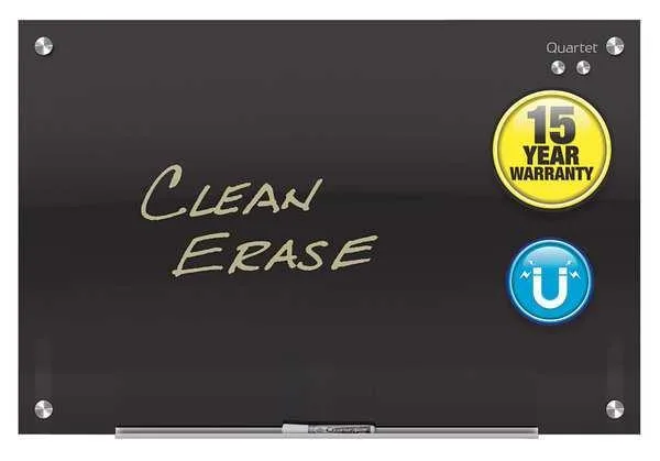Quartet Quartet G7248B-A Magnetic Glass Board 72 x 48 Black Surface — product photo
