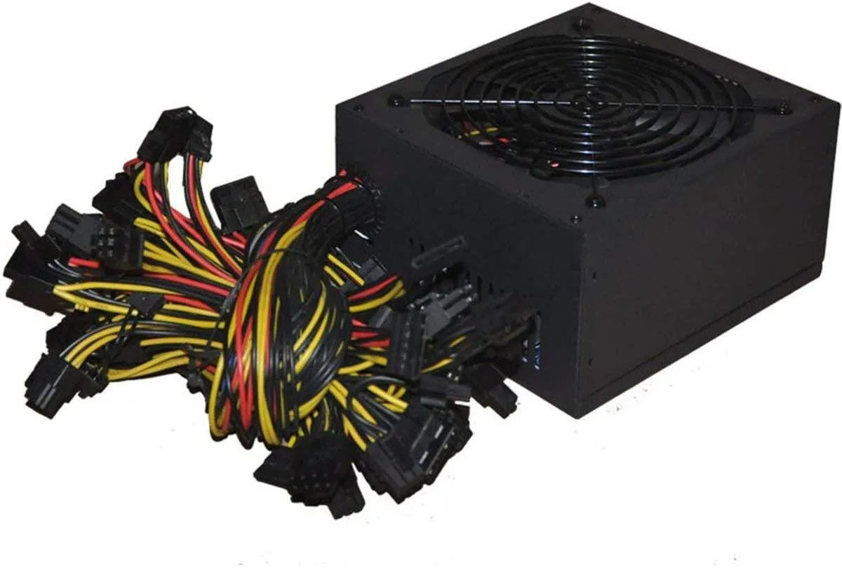myVolts myVolts 1800W ATX Power Supply 100-240V 8 GPU Black — product photo
