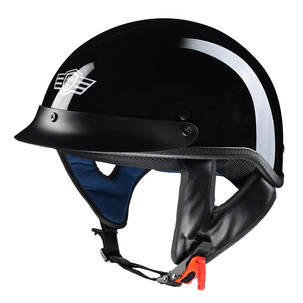 Yescom USA, Inc. Yescom USA, Inc. AHR RUN-C Half Helmet DOT 218 Gloss Black XL — product photo