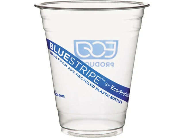 Eco-Products Eco-Products EP-CR12 12 oz BlueStripe Cold Cups 1000 Carton — صورة المنتج
