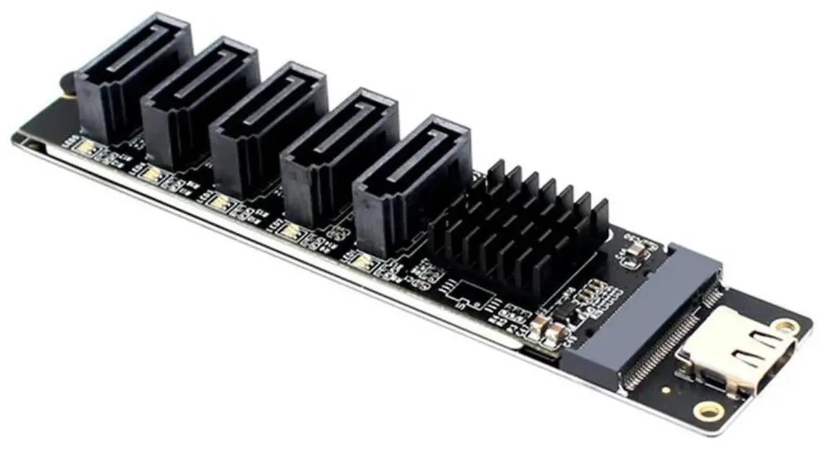 Vszerda Vszerda Type C 5-Port SATA 3.0 Adapter JM575+JMS580 — product photo