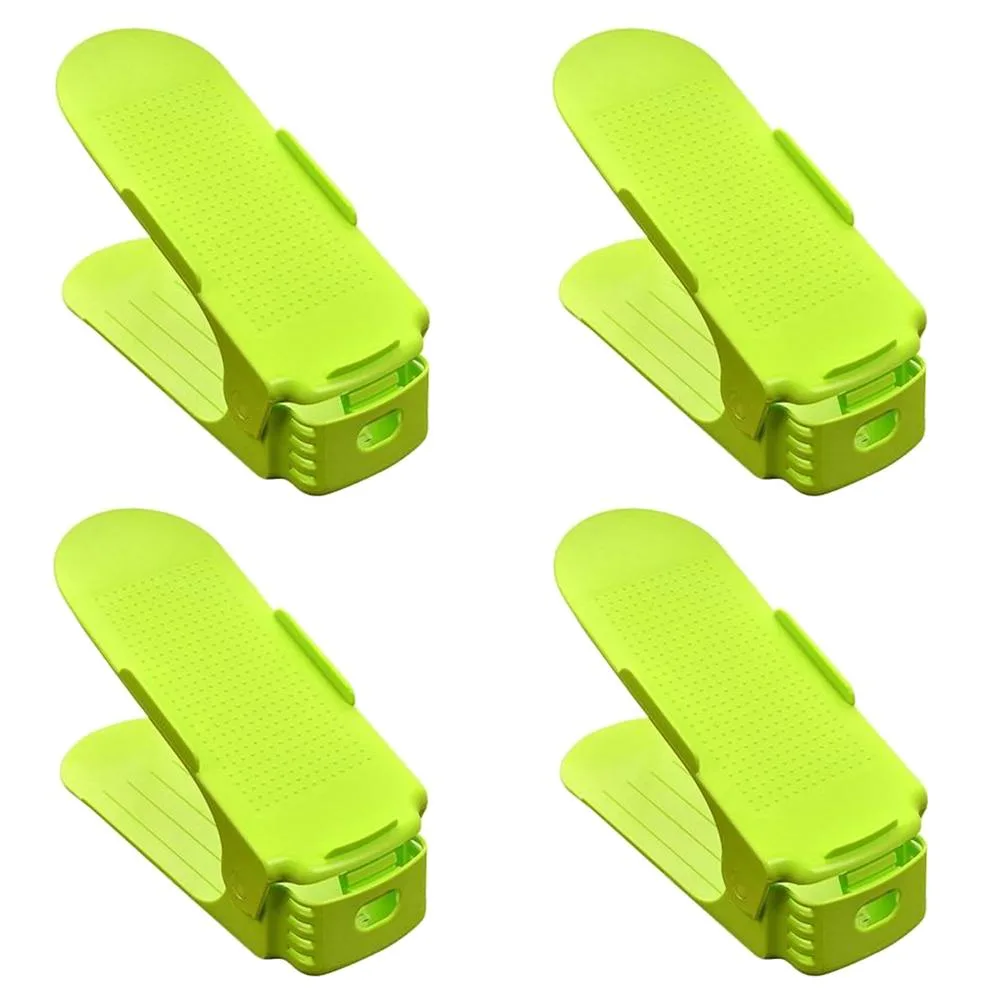 As Seen On TV As Seen On TV Shoe-Double-Decker-GRN-4pk shoe shelving, 4 pack, green — product photo