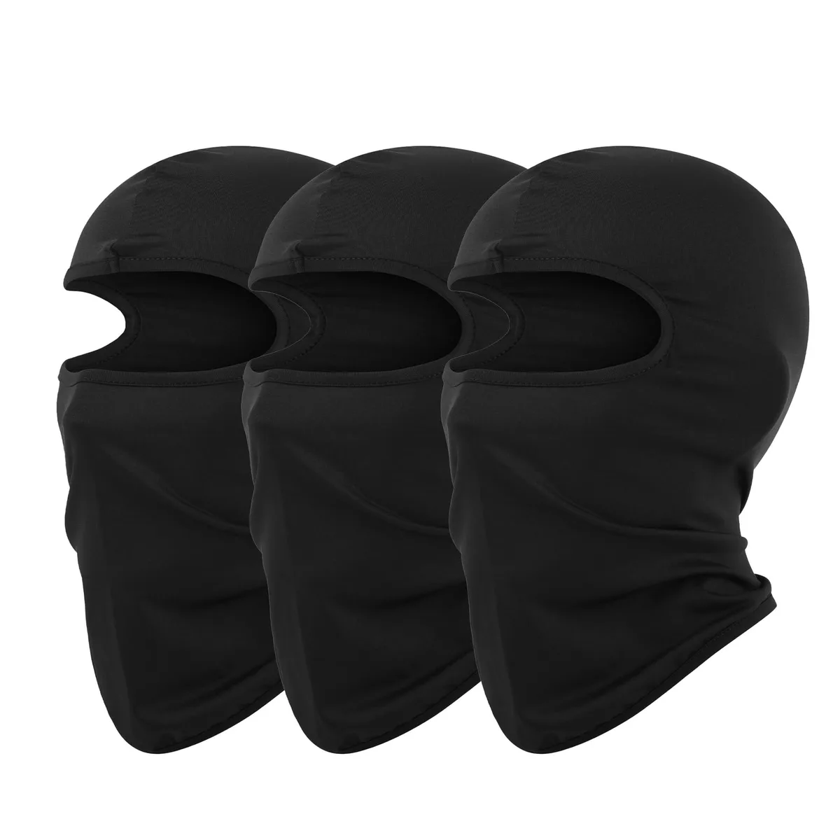 Pukavt 3 Pack Balaclava Face Mask Black — product photo