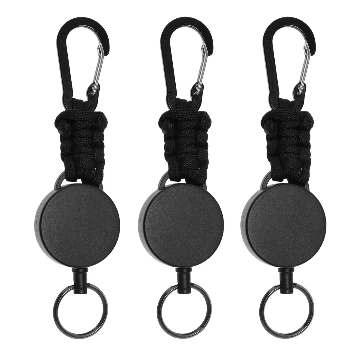 Hftjtsa SD54 retractable keyholder 3-pack 60 cm 220 g black — product photo