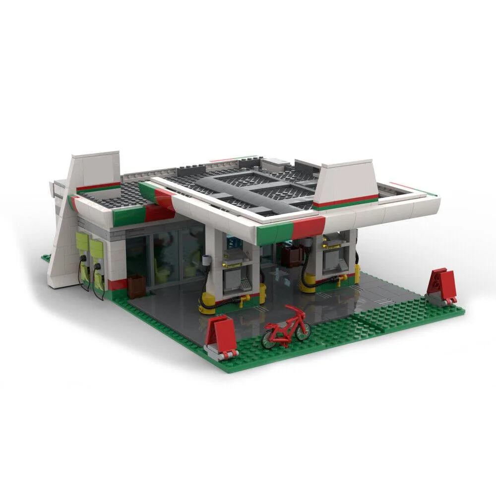 ZITIANYOUBUILD ZITIANYOUBUILD MOC-51513 Gas Station Building Set 673 Parts — product photo