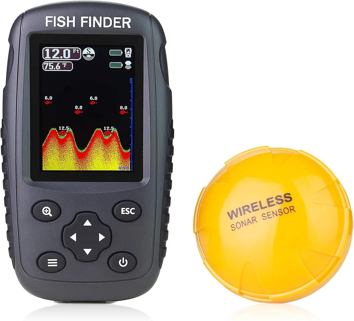 WUQ WUQ Portable Wireless Sonar Sensor 105° 2.6-164ft 262ft Range — product photo