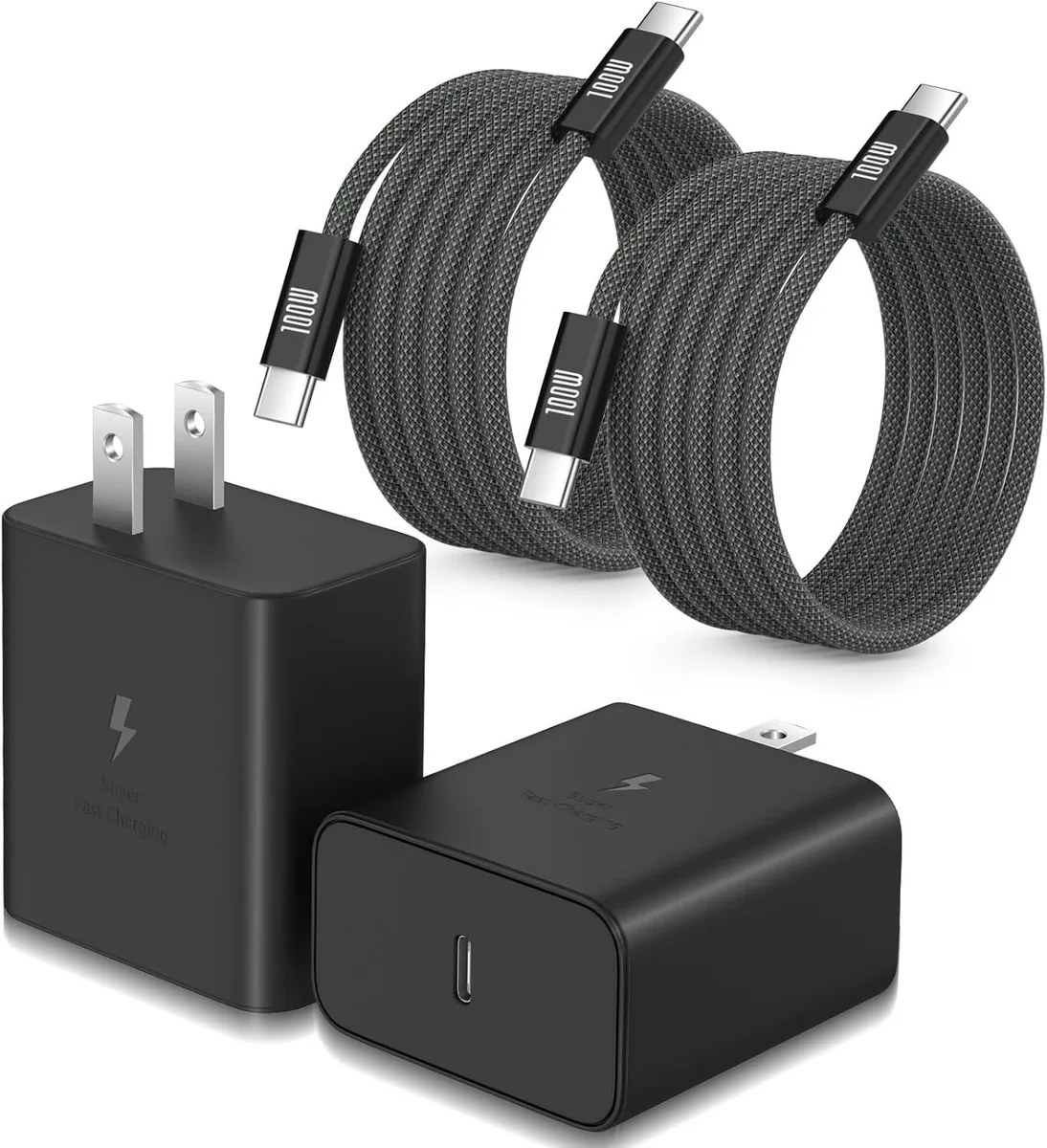 ONITOON ONITOON 45W USB-C Wall Charger 2-Pack with 6ft Cables — product photo