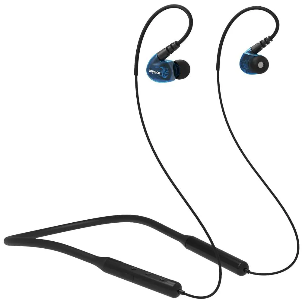 No Sew No Sew YB2 Blue Neckband Earbuds 12H 10m 1.5H Charge — product photo