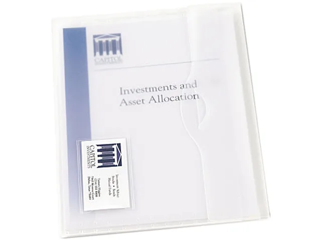 Avery Avery 72278 Translucent Document Wallets Letter Poly Clear 12/Box accessory — product photo