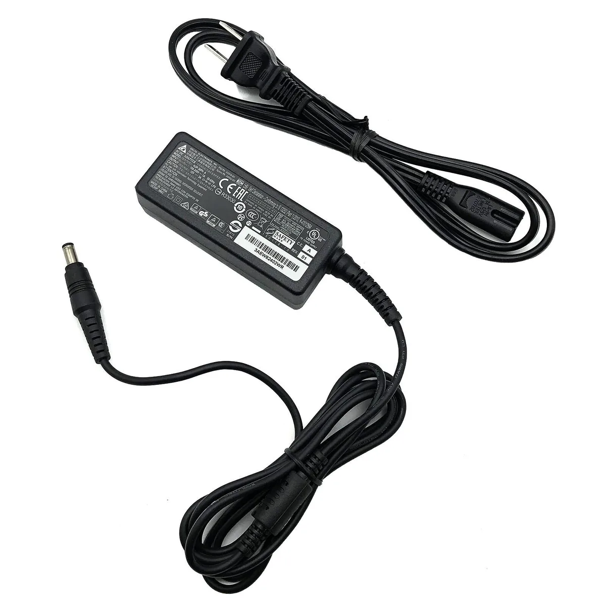 DELTA ELECTRONICS DELTA ELECTRONICS ADP-36EH 12V 3A 36W power adapter with power cord — product photo