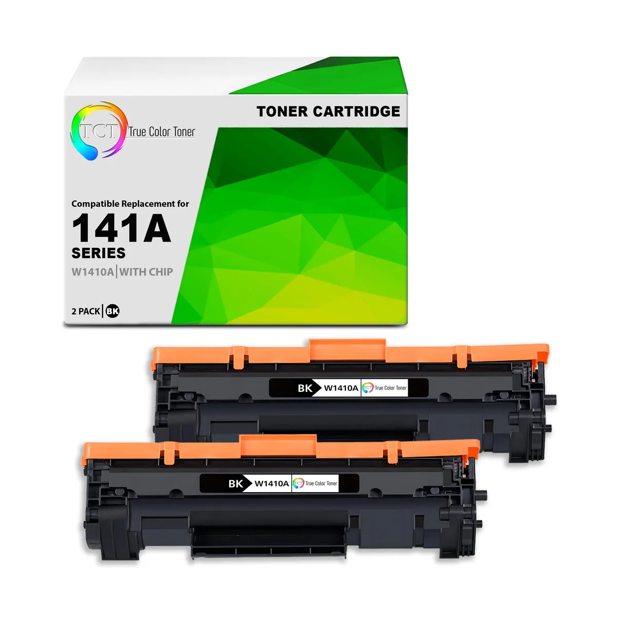 TCT TCT 141A Black Toner Cartridge 2 Pack W1410A 950 Pages — product photo