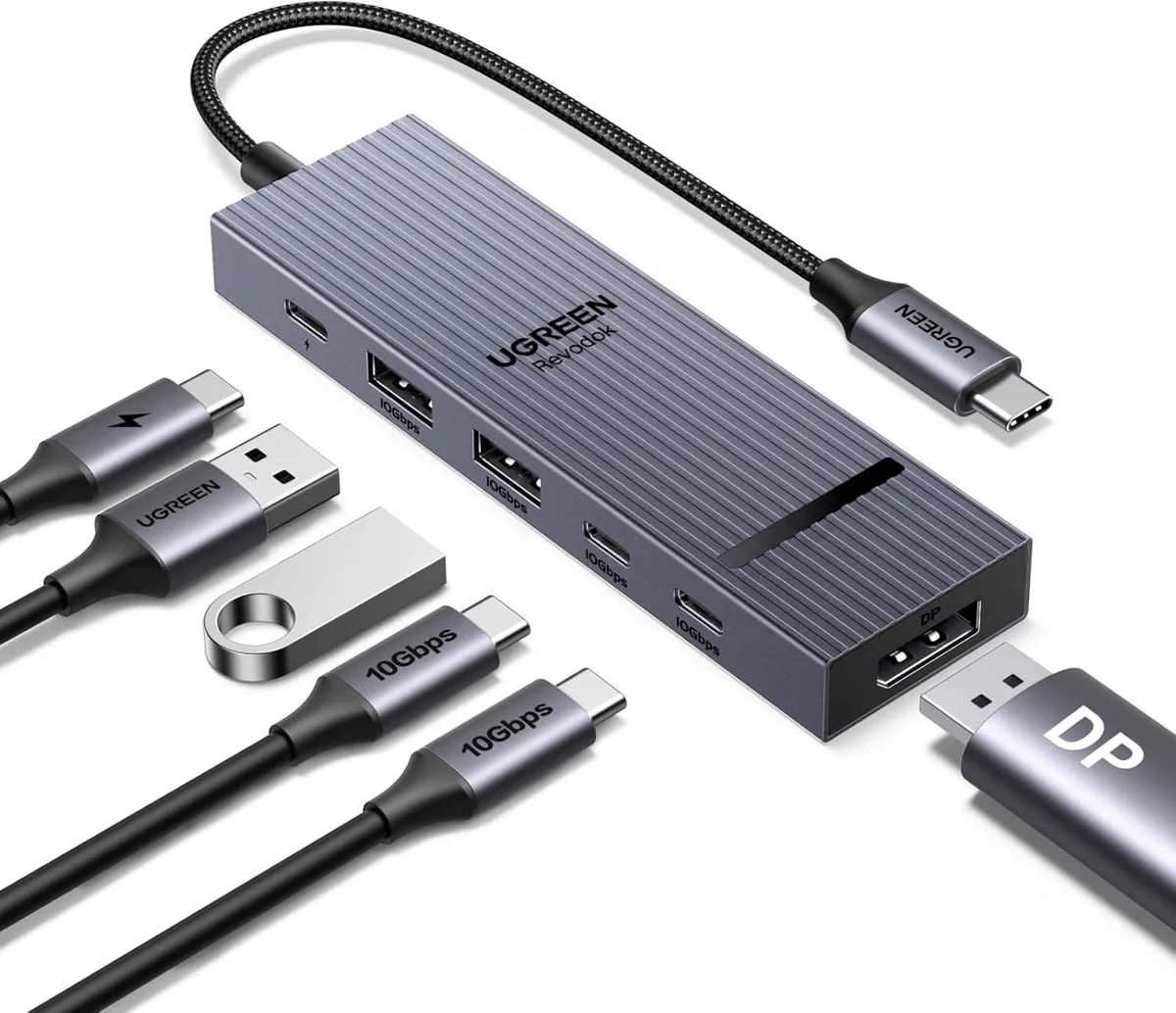 MCHOSE MCHOSE Revodok Pro 6-in-1 USB-C Hub DP 4K 60Hz 100W PD 10Gbps USB 3.2 — product photo
