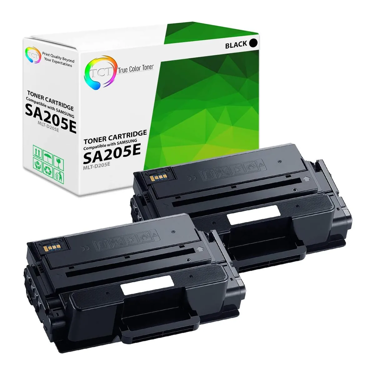 True Color Toner True Color Toner MLT-D205E Black Toner Cartridge 2 Pack — product photo
